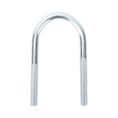 Abrazadera tipo U de 1/2", con acabado Electro Zinc, no incluye tuercas y arandelas