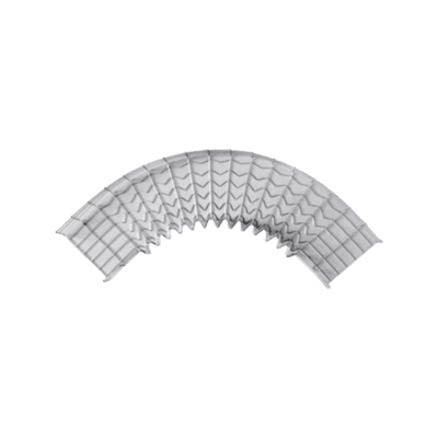 Curva Pre-Fabricada Horizontal de 90° con medidas de 54 mm de Peralte y 50 mm Ancho (54/50 mm)