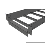 Conector de Escalera de Aluminio a Tablero (Caja) / Peralte 3 1/4" / Ancho 9" / Incluye Tornillería (CHCEC314X9AK) CHCEC8X9ALK-AD-1-l-1