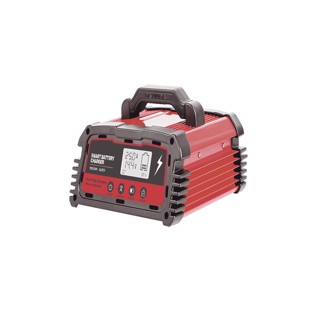 CHR250-AD-4-l Cargador de Baterías / 12 o 24 Vcc / hasta 250 Ah / 25 A / Display LCD CHR-250 3