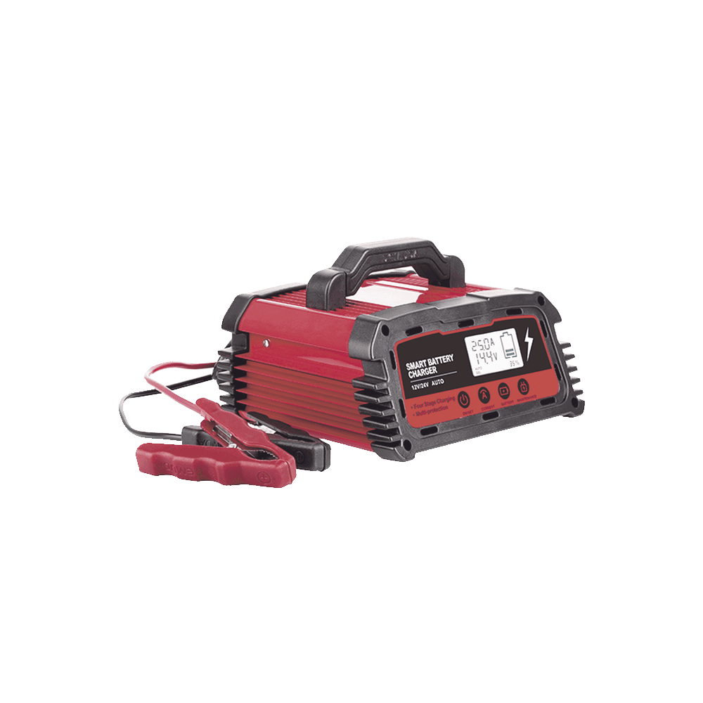 CHR250-l Cargador de Baterías / 12 o 24 Vcc / hasta 250 Ah / 25 A / Display LCD CHR-250 1