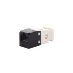 Conector Jack RJ45 Estilo TG, Mini-Com, Categoría 6, de 8 Posiciones y 8 Cables, Color Negro CJ688TGBL-AD-1-l