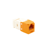 Conector Jack RJ45 Estilo TG, Mini-Com, Categoría 6, de 8 Posiciones y 8 Cables, Color Naranja CJ688TGOR-AD-2-l