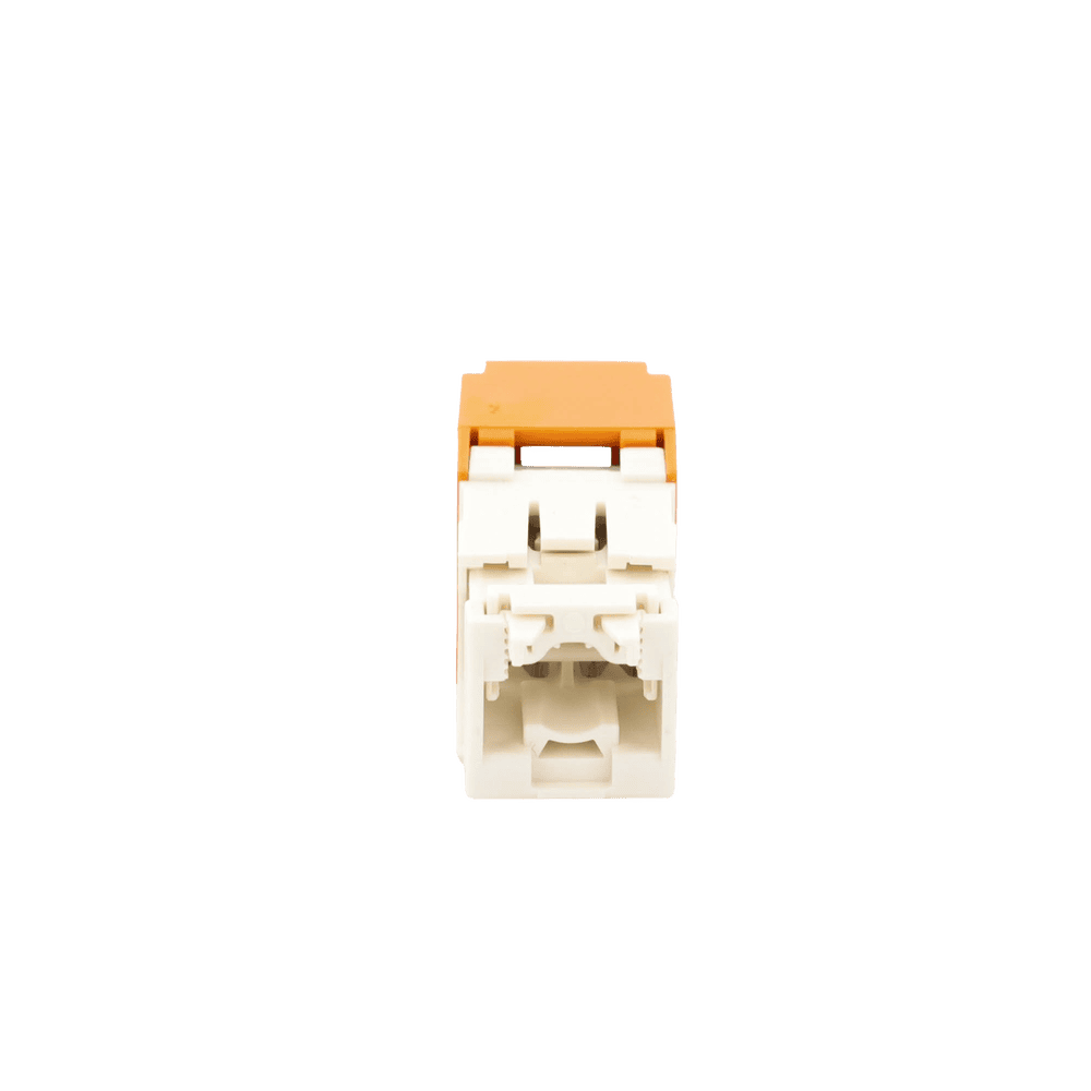 CJ688TGOR-AD-4-l Conector Jack RJ45 Estilo TG, Mini-Com, Categoría 6, de 8 Posiciones y 8 Cables, Color Naranja CJ688TGOR 5