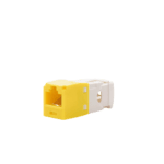 Conector Jack RJ45 Estilo TG, Mini-Com, Categoría 6, de 8 Posiciones y 8 Cables, Color Amarillo CJ688TGYL-AD-1-l