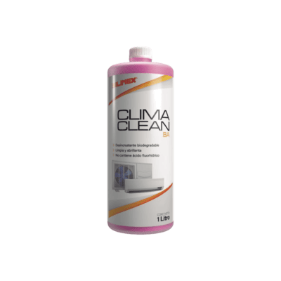 CLIMA CLEAN BA Limpiador espumoso, biodegradable y a base de agua que garantiza una limpieza profunda y profesional en serpentines de minisplits, mejorando su eficiencia y prolongando su vida útil