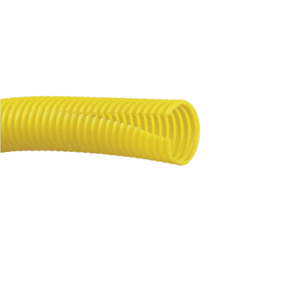 Tubo Corrugado Abierto para Protección de Cables, 1.50in (38.1 mm) de Diámetro, 3.1 m de Largo, Color Amarillo