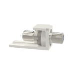 Módulo Acoplador Coaxial Tipo F, Mini-Com, de 75 Ohms, 3.0 GHz, Color Blanco CMFWH-AD-3-l
