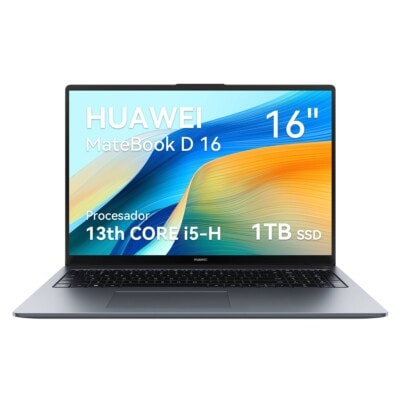 53014MSJ MatebookD16 Ci513420H 16GB+1TB. Diseño estetico cuerpo de metal | Pantalla FHD 16 Pulgadas | Teclado númerico | Peso Ligero. SinSistemaOperativo