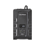 UPS de 825 VA/450 W, Topología Línea Interactiva, Entrada 120 Vca NEMA 5-15P, Tipo Gabinete Compacto, Con 8 Tomas NEMA 5-15R CP825AVRLCDA-FRENTE-l
