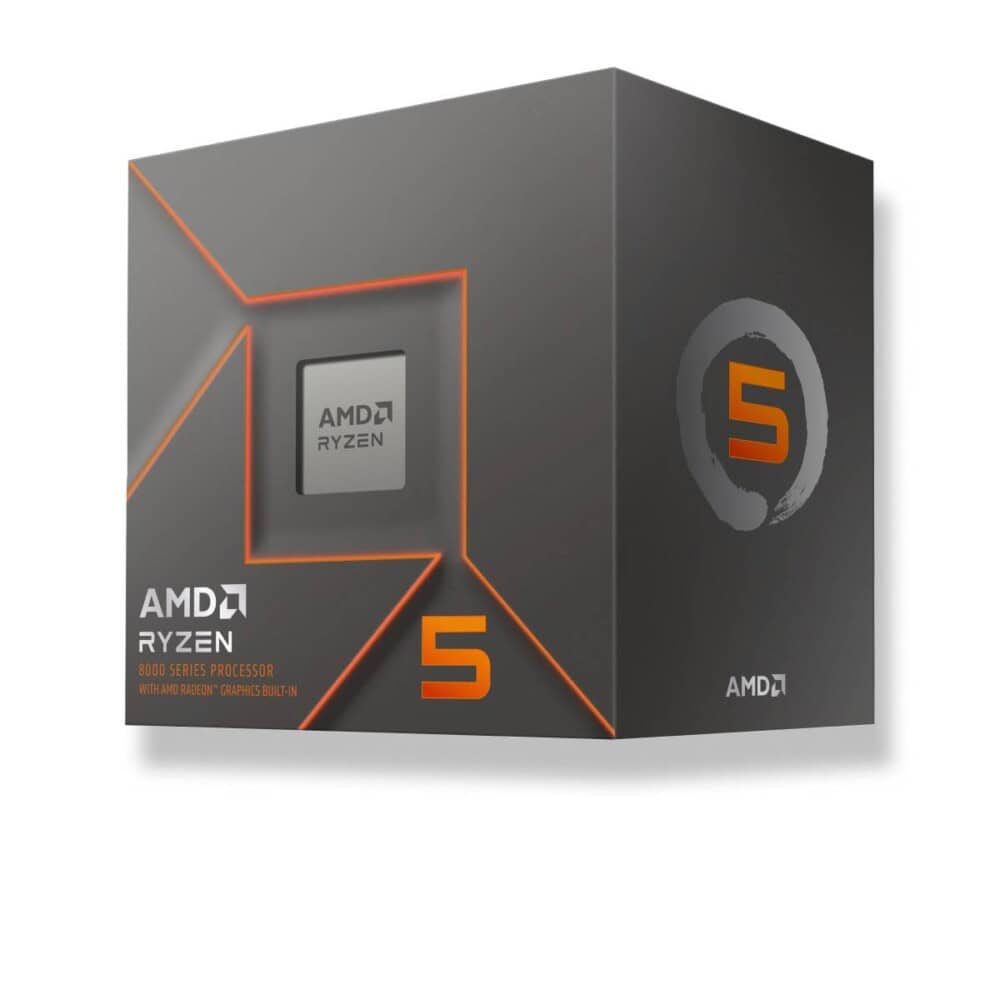 AMD RYZEN 5 8500G, 6 núcleos, Socket AM5, Con Ventilador, Con Gráficos Incluidos. 100-100000931BOX 1