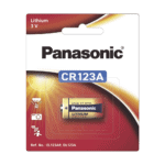 Batería de litio PANASONIC / 3 Vcc /1,550 mAh / Aplicación en transmisores de alarma inalámbricos/ Con empaque CR123APA_1B-l