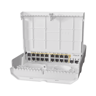 (netPower 16P) Switch administrable Sistema Operativo Dual, 16 puertos c/PoE, 2 puertos 10G SFP+ para Exterior