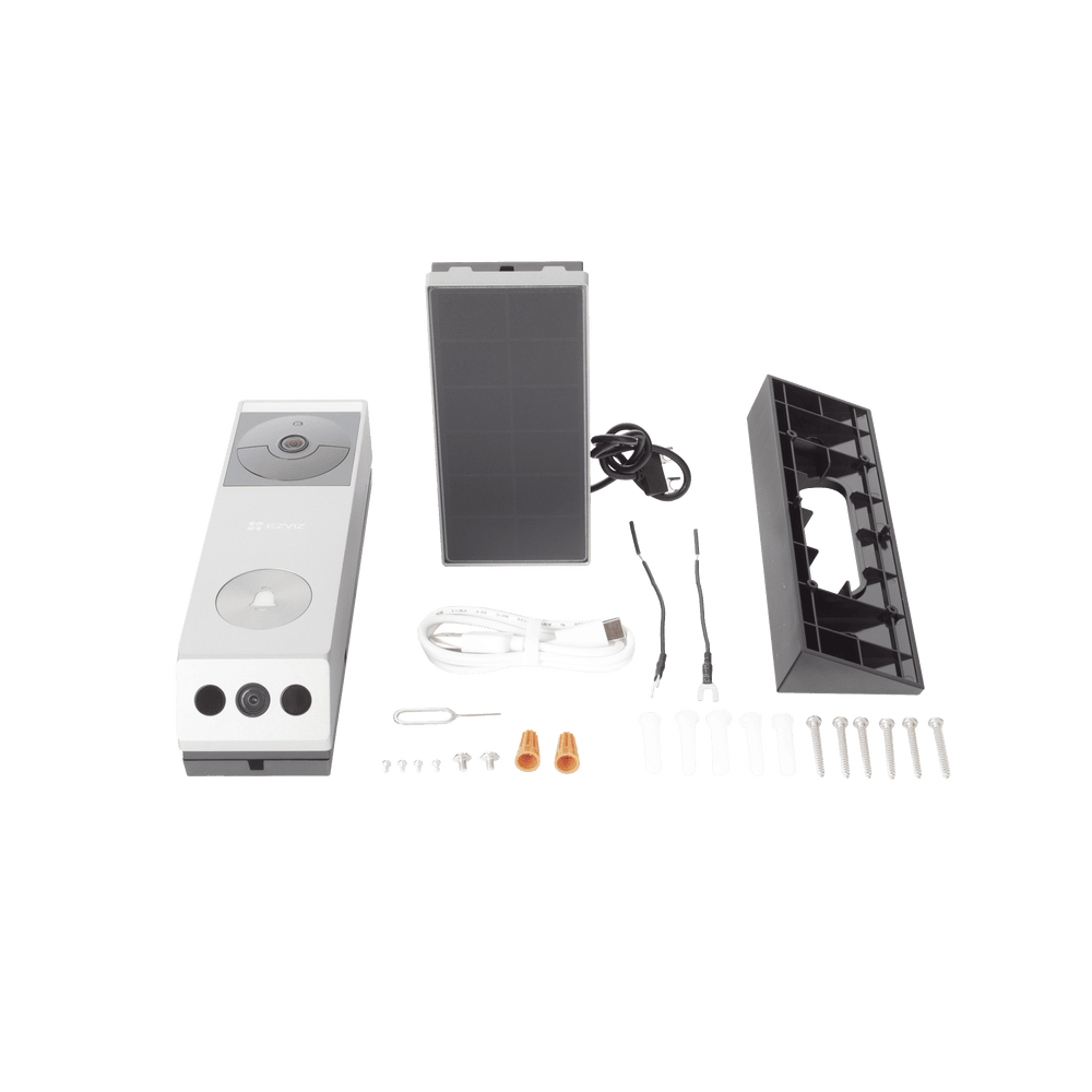 CSEP3X-AD-6-l Doorbell de Batería Recargable con Transformador de 5Vcc o Panel Solar (Incluye Panel) / 3 megapíxel / Doble Lente / Protección IP65 / Audio de Dos Vías CS-EP3X 11