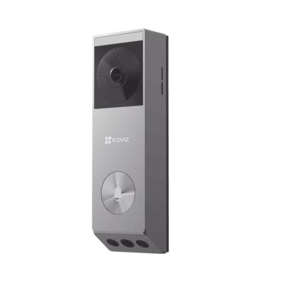 Doorbell de Batería Recargable con Transformador de 5Vcc o Panel Solar (Incluye Panel) / 3 megapíxel / Doble Lente / Protección IP65 / Audio de Dos Vías