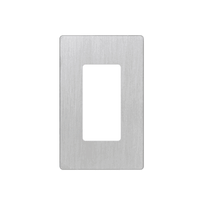 Tapa Color Metálico para interruptor o dimmer Lutron, 1 gang, limpio y moderno