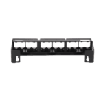 Panel de Parcheo Modular (Sin Conectores), de 12 Puertos Mini-Com, Instalación en Pared con Montaje Incluido, Color Negro CWPP12WBL-AD-2-l-1