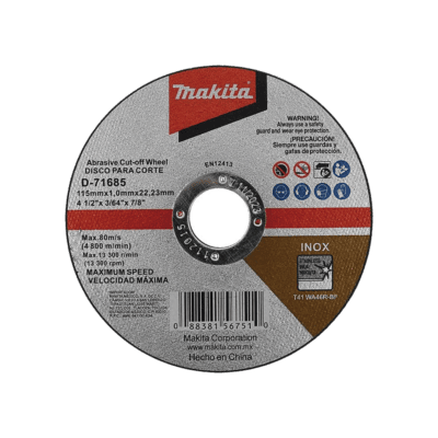 Disco 4 - 1/2"/ Inox y Acero