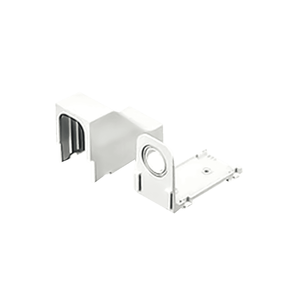 DCEFXWHX-l Accesorio Para Techo Falso/Entrada, Con Conexión Tubería 1/2 a 1 In, Compatible con Canaletas LD3, LD5 y LD10, Color Blanco DCEFXWH-X 1