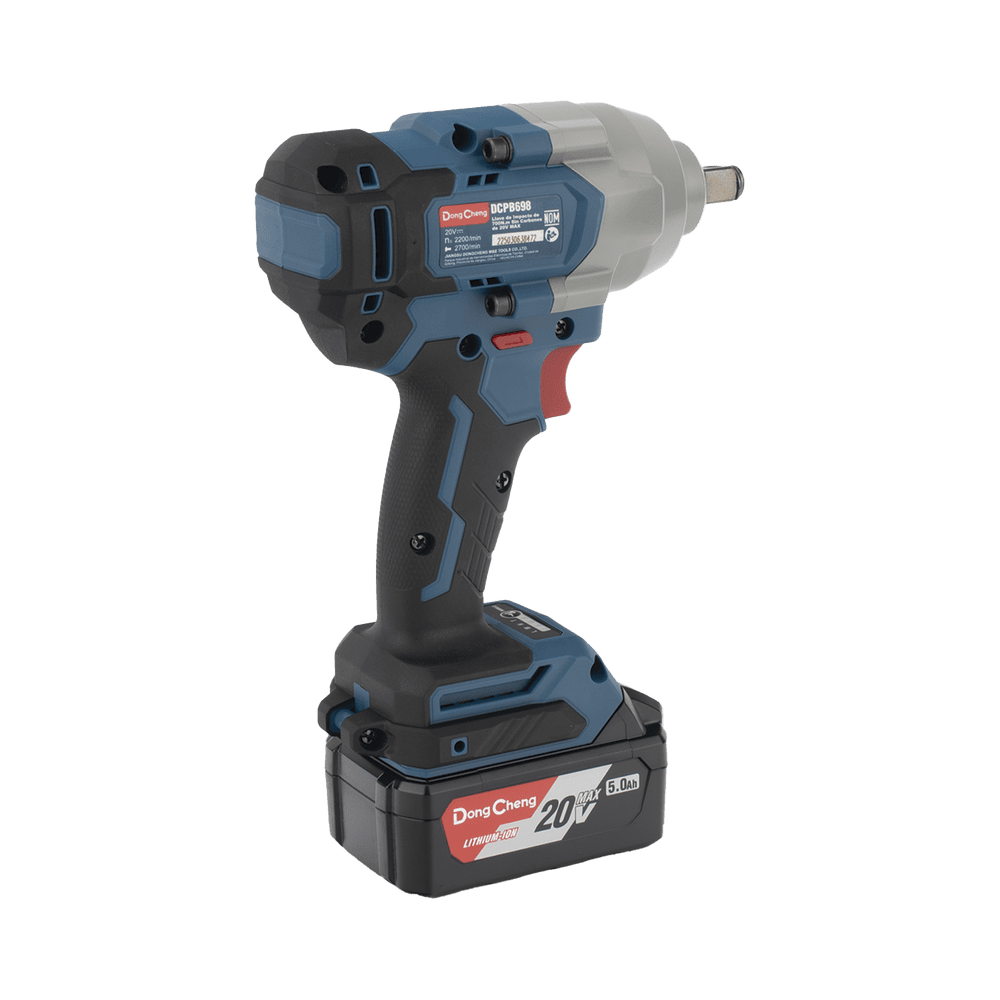 DCPB698FK-AD-3-l Llave de Impacto Inalámbrica de 20 V, incluye 2 Baterías de 5.0 AH, Cargador y Estuche plástico. DCP-B698-FK 4