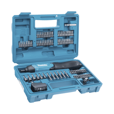 Atornillador Reversible (Broquero 1/4) de 220 RPM con Cargador USB (Incluye 81 Puntas).