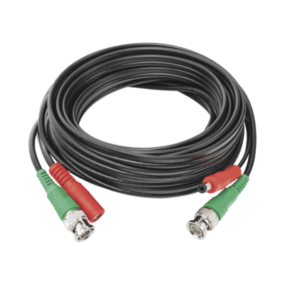 Cable Coaxial (BNC RG59) + Alimentación / SIAMES / 5 Metros (16.40 Pies) / 100% Cobre / Para Cámaras 4K / Uso Interior y Exterior