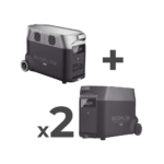 Estación de Energía Portátil DELTA PRO 3600Wh Litio LFP / 5 AC 3600W (7200W Pico) / 2 USB-C 200W / Capacidad para Aumentar Respaldo / Cargador de Coche 10A a 12.6V / Conectividad WiFi y Bluetooth (App) / Carga Solar 1600W Ma DLTPRO2BP-l