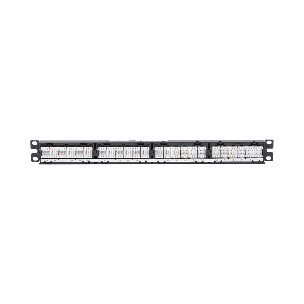 DP24688TGY-AD-1-l Panel de Parcheo de Impacto (110), Plano, Categoría 6, de 24 Puertos, 1UR DP24688TGY 4