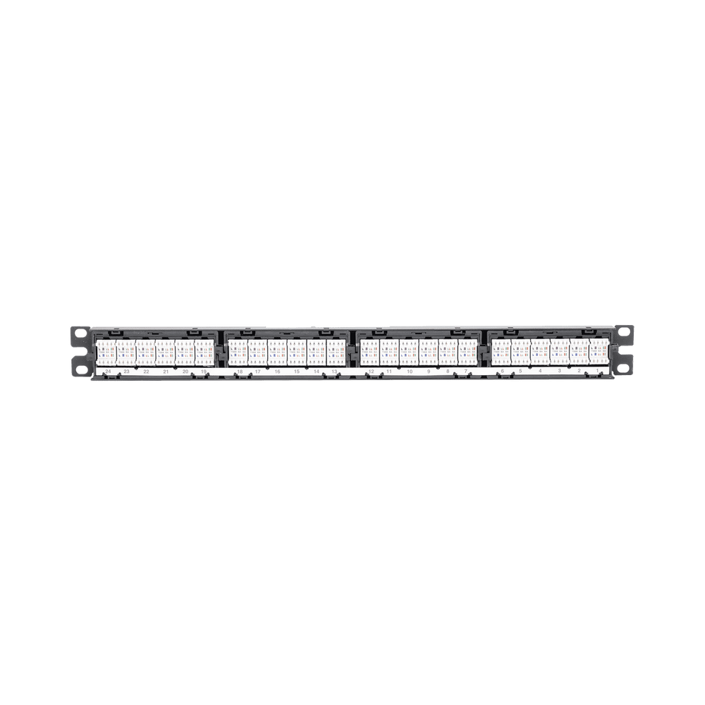 DP246X88TGY-AD-1-l Panel de Parcheo de Impacto (110), Plano, Categoría 6A, de 24 Puertos, 1UR DP246X88TGY 4