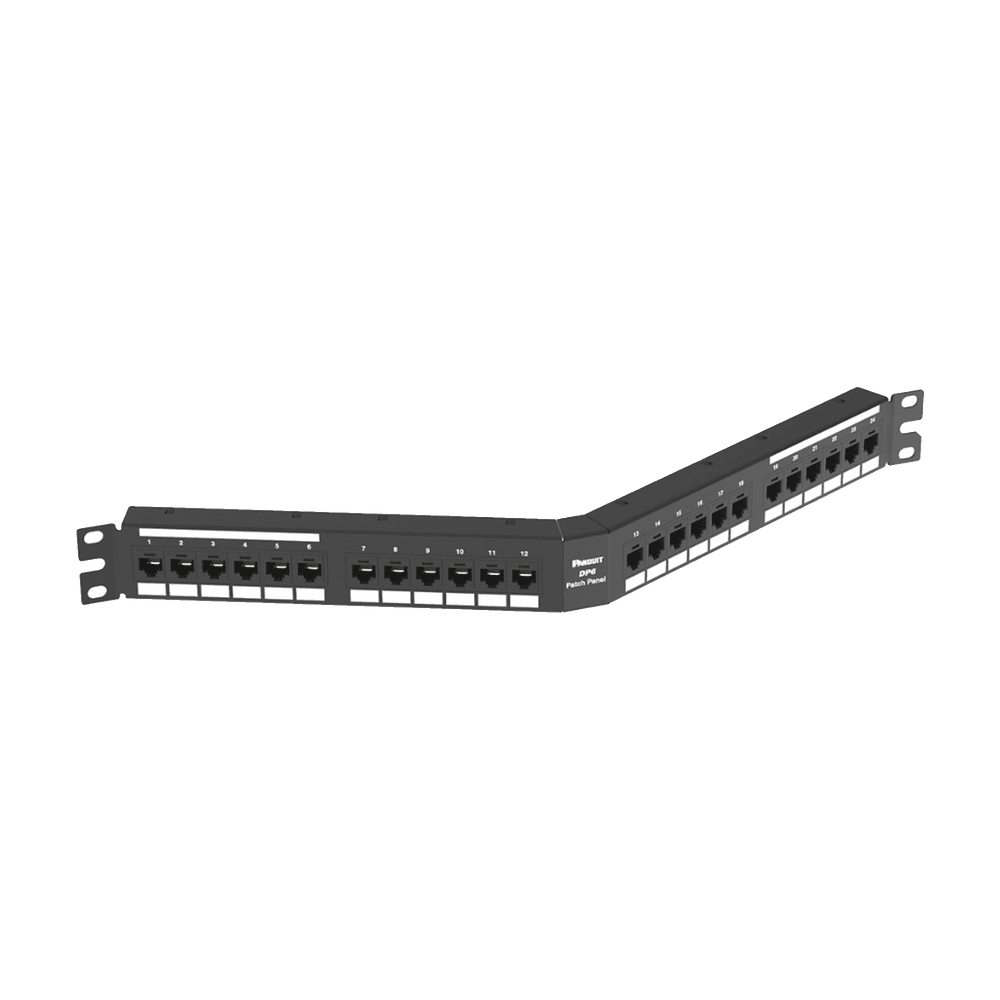 DPA24688TGY-AD-3-l Panel de Parcheo de Impacto (110), Angulado, Categoría 6, de 24 Puertos, 1UR DPA24688TGY 4