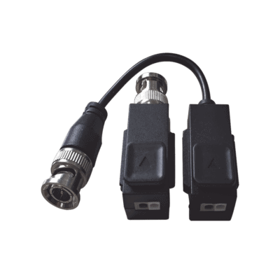 Kit de Transceptor (Balluns) TURBOHD con Boton Push / Hasta 8 MP (4K) / 100% Cobre / Soporta HD-TVI / AHD / CVI / CVBS / Audio por Coaxitron / Datos para Menu de Configurar de Cámaras
