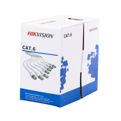 Bobina de Cable de 305 Metros (1000 Pies) Cat 6 / 100% Cobre / Color Blanco / Uso en Interior / PVC