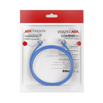 Cable de Parcheo (Patch Cord) / UTP / Cat. 6 (24 AWG) / 2 Metros (6.56 Pies) / Color Azul / Ideal para PoE+ / Interior