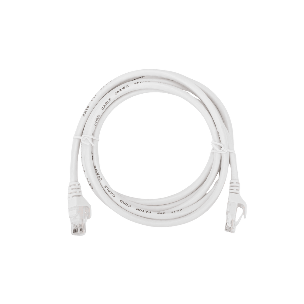 DS1NP6UEC0200W-AD-1-l Cable de Parcheo (Patch Cord) / UTP / Cat. 6 (24 AWG) / 2 Metros (6.56 Pies) / Color Blanco/ Ideal para PoE+ / Interior DS-1NP6UEC0-200-W 2