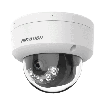 [Dual Light] Domo IP 8 Megapixel (4K) / Lente 2.8 mm / 30 mts IR + 30 mts Luz Blanca / Micrófono Integrado / Antivandálico IK08 / ACUSENSE Lite / Exterior IP67 / H.265 / PoE / Micro SD
