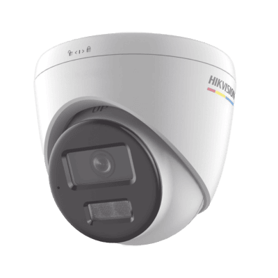 [Dual Light + ColorVu] Turret IP 4 Megapixel / Lente 2.8 mm / 30 mts IR + 30 mts Luz Blanca / Micrófono Integrado / ACUSENSE Lite / Exterior IP67 / WDR 120 dB / PoE / Micro SD