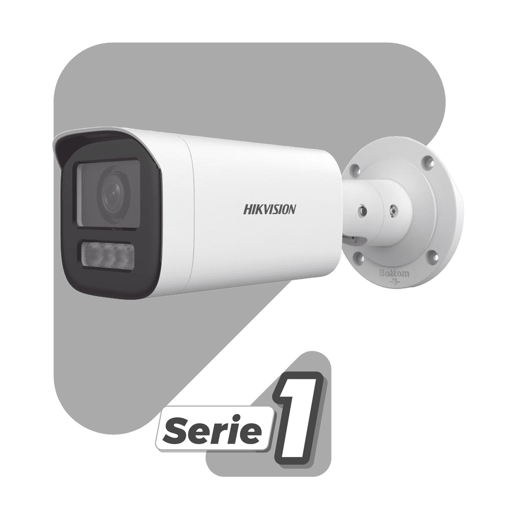 DS2CD1643G2LIZSU_SL-LIST-l Bala IP 4 Megapíxel / Lente Mot. 2.8 a 12 mm / Dual Light (50 mts IR + 50 mts Luz Blanca) / ACUSENSE Lite / Audio de Dos Vías / Luz Intermitente y Alerta de Audio / Exterior IP67 / WDR 120 dB / PoE / Micro SD DS-2CD1643G2-LIZSU/SL 2