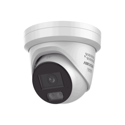 [Dual Light + ColorVu 3.0 + HikAI] Turret IP 4 Megapixel / Lente 2.8 mm / 30 mts IR + Luz Blanca / 2 Microfonos Integrados / Exterior IP67 / Estrobo Azul y Rojo / WDR 130 dB / ACUSENSE 3.0 / Metal / NEMA 4X / ACUSEARCH