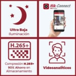 Cubo IP 4 Megapixel / Serie PRO / Lente 2.8 mm / 10 mts IR EXIR / PoE / Sensor PIR / H.265+ / Interior / Audio de Dos Vías / PoE / MicroSD / ONVIF DS2CD2443G2I-AD-1-l
