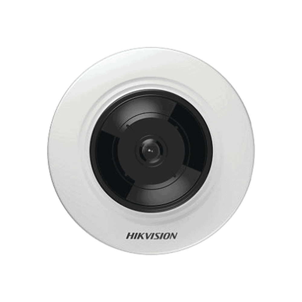 DS2CD2955G0ISU-l Mini Fisheye IP 5 Megapixel / Panorámica 180° - 360° / Microfono Integrado / 8 mts IR / Uso en Interior / PoE / Múltiples Vistas por iVMS-4200 / Alarmas I/O / Micro SD DS-2CD2955G0-ISU 1