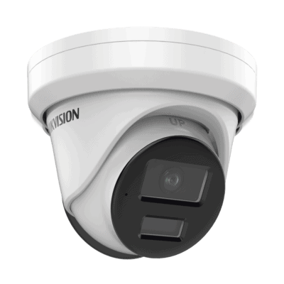 Turret IP 4 Megapixel / Lente 2.8 mm / 40 mts IR / Exterior IP67 / DARKFIGHTER / Audio y Alarma I/O / PoE / ONVIF / Micro SD / 4 Analíticos: AcuSense, Deteccion Facial, Conteo de Personas por Cruce y Zona