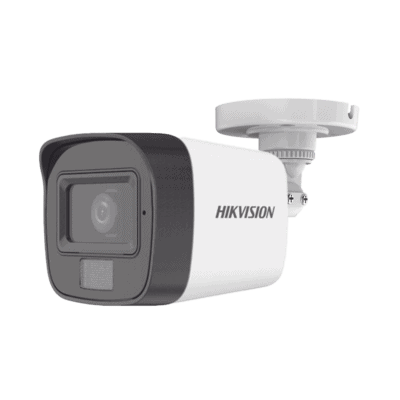 [Dual Light + ColorVu] Bala TURBOHD 2 Megapixel (1080p) / Lente 2.8 mm / 30 mts IR EXIR + 20 mts Luz Blanca / Micrófono Integrado / Gran Angular 101° / Exterior IP67 / 4 Tecnologías