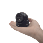 Ultra Mini Turret TURBO 2 Megapixeles (1080p) / Gran Angular / Lente 2.8 mm / 20 mts IR EXIR / Exterior IP67 / 4 Tecnologías (TVI / AHD / CVBS) / dWDR / Color Negro DS2CE70D0TITMF-l