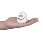 Ultra Mini Turret TURBO 2 Megapixel (1080p) / Gran Angular / Lente 2.8 mm / 20 mts IR EXIR / Exterior IP67 / 4 Tecnologías (TVI / AHD / CVBS) / dWDR / Color Blanco DS2CE70D0TITMFW-l