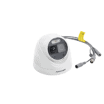 Turret TURBOHD 2 Megapixeles (1080p) / Imagen a color 24/7 / Lente 2.8 mm / Luz Blanca 20 mts / Exterior IP67 / WDR 130dB / Sensor PIR / Sirena Integrada / Estrobo ROJO - AZUL / Micrófono Integrado DS2CE72DF3TPIRXOS-AD-3-l