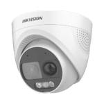 Turret TURBOHD 2 Megapixeles (1080p) / Imagen a color 24/7 / Lente 2.8 mm / Luz Blanca 20 mts / Exterior IP67 / WDR 130dB / Sensor PIR / Sirena Integrada / Estrobo ROJO - AZUL / Micrófono Integrado DS2CE72DF3TPIRXOS-l