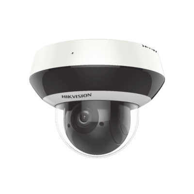 Mini Domo PTZ IP 2 Megapixel / 4X Zoom / H.265+ / 20 mts IR EXIR / WDR / PoE / IK10 / Exterior IP66 / Ultra Baja Iluminación / Micrófono Integrado / PoE / microSD