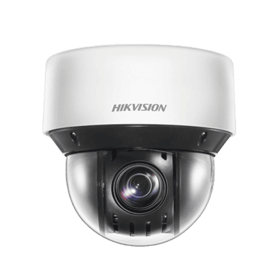 Mini Domo IP PTZ 4 Megapixel / 25X Zoom / 50 mts Luz Infrarroja Inteligente (Visión Nocturna) / Autoseguimiento / WDR 120 dB / PoE+ / IP66 / Ultra Baja Iluminación / MicroSD