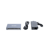 Switch PoE+ / Monitoreable / 8 Puertos 10/100 Mbps PoE+ / 1 Puerto 1000 Mbps de Uplink / Configuración Nube Hik-PartnerPro / Modo Extendido hasta 300 Metros / 110 W DS3E1309PEI-AD-1-l