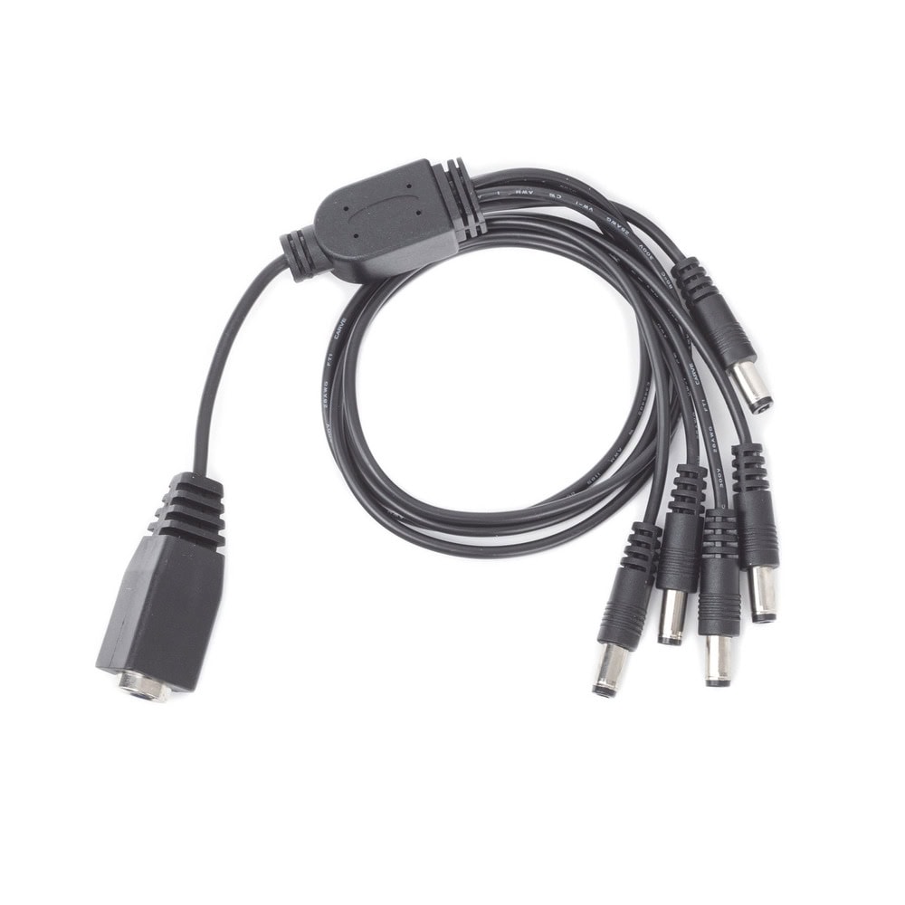 DS5WAYC-AD-2-l Cable con 5 Vías para Alimentar 4 Cámaras TurboHD y DVR TurboHD Epcom / Hikvision DS-5WAYC 4